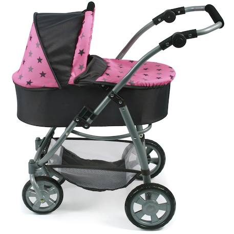 La poussette combinée 3 en 1 emotion 'all in' pour poupons Multicolore+Noir et rose+Rose+Rose et bleu+Rose et gris+Rose fuschia+Violet+Violet étoiles 8 - vertbaudet enfant 