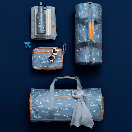 Trousse de toilette style scandinave Bleu, orange, blanc 4 - vertbaudet enfant 