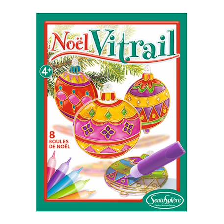 Coffret créatif noël vitrail Vert 3 - vertbaudet enfant 