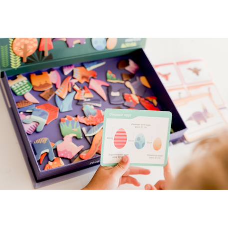 Mieredu - livre magnétique - le monde des dinosaures Multicolor 6 - vertbaudet enfant 