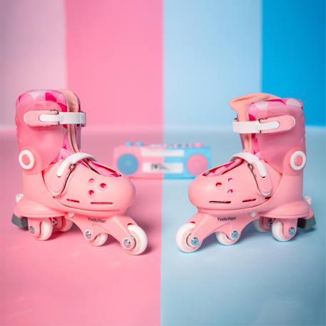 Rollers rose d'apprentissage - twista skates Rose 4 - vertbaudet enfant 