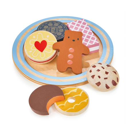 Assiette de biscuits en bois – Jeu de dînette pour enfants Multicolor 2 - vertbaudet enfant 