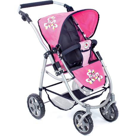 La poussette combinée 3 en 1 emotion 'all in' pour poupons Multicolore+Noir et rose+Rose+Rose et bleu+Rose et gris+Rose fuschia+Violet+Violet étoiles 20 - vertbaudet enfant 