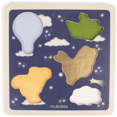 Puzzle dès 12 mois Bleu, marron, vert 2 - vertbaudet enfant 