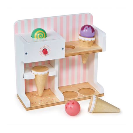 Mini magasin de glaces en bois – Jeu d’imagination pour enfants Multicolor 1 - vertbaudet enfant 