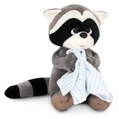 Jouet-Peluche Raton laveur avec serviette 20cm – Life Collection