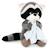Peluche Raton laveur avec serviette 20cm – Life Collection Grey 1 - vertbaudet enfant 