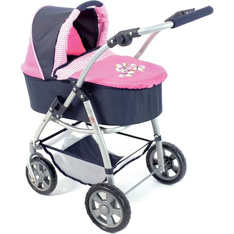 La poussette combinée 3 en 1 emotion 'all in' pour poupons Multicolore+Noir et rose+Rose+Rose et bleu+Rose et gris+Rose fuschia+Violet+Violet étoiles 19 - vertbaudet enfant 