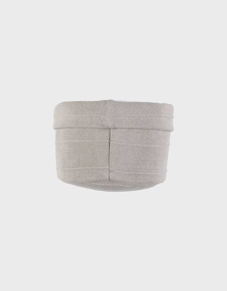Panier de rangement en tricot bio Beige+Marron+Rose+Vert 2 - vertbaudet enfant 