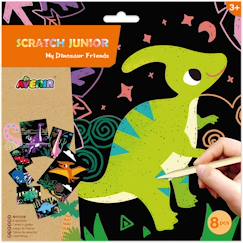 Jouet-Activités artistiques et musicales-Scratch junior - mes amis dinosaures 8 pièces