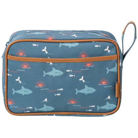 Trousse de toilette style scandinave Bleu, orange, blanc 3 - vertbaudet enfant 