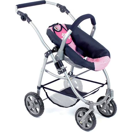 La poussette combinée 3 en 1 emotion 'all in' pour poupons Multicolore+Noir et rose+Rose+Rose et bleu+Rose et gris+Rose fuschia+Violet+Violet étoiles 21 - vertbaudet enfant 