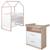 Chambre bébé évolutive 2 pièces avec soft-close cabane Blanc - chêne 1 - vertbaudet enfant 