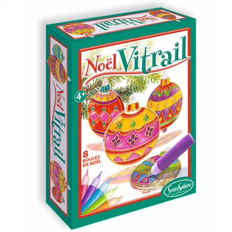 Coffret créatif noël vitrail Vert 1 - vertbaudet enfant 