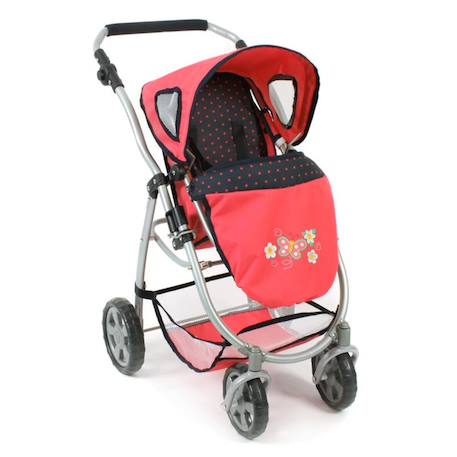 La poussette combinée 3 en 1 emotion 'all in' pour poupons Multicolore+Noir et rose+Rose+Rose et bleu+Rose et gris+Rose fuschia+Violet+Violet étoiles 14 - vertbaudet enfant 