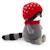 Peluche Raton laveur avec bonnet rouge – Life Collection Grey 2 - vertbaudet enfant 
