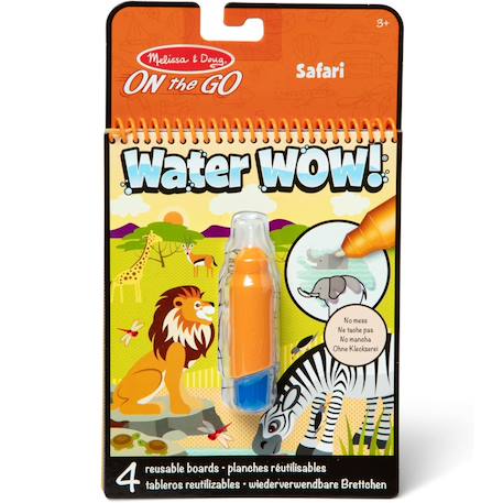 Livre de coloriage pour enfant Water Wow - Safari Jaune 1 - vertbaudet enfant 