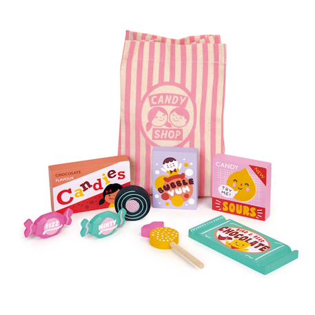 Sac de confiseries en tissu – Jeu de dînette pour enfants Multicolor 1 - vertbaudet enfant 