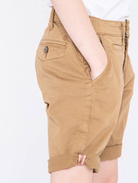 Bermuda chino bolster garçon Beige+Bleu ciel+Cognac+Marron 11 - vertbaudet enfant 