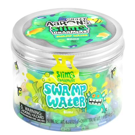 Slime vert foncé Swamp Water avec charms marins – Crazy Aaron’s® Slime Charmers Green 1 - vertbaudet enfant 