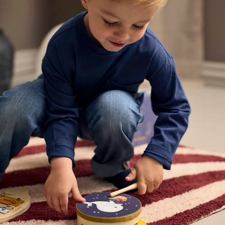 Valisette de jeu Mes premiers instruments en bois Bleu, gris, marron 6 - vertbaudet enfant 