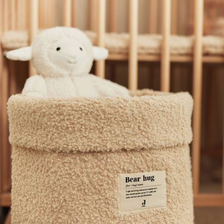 Panier de rangement boucle biscuit (35 x 30 cm) Ecru 3 - vertbaudet enfant 
