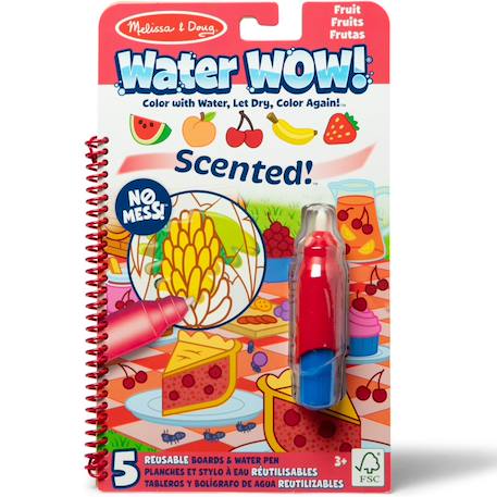 Livre de coloriage pour enfant Water Wow - Fruits Rouge 1 - vertbaudet enfant 