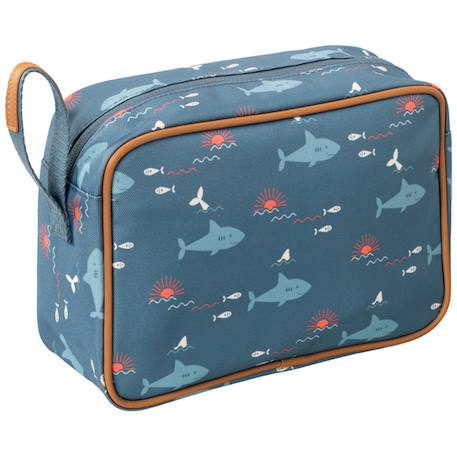 Trousse de toilette style scandinave Bleu, orange, blanc 1 - vertbaudet enfant 