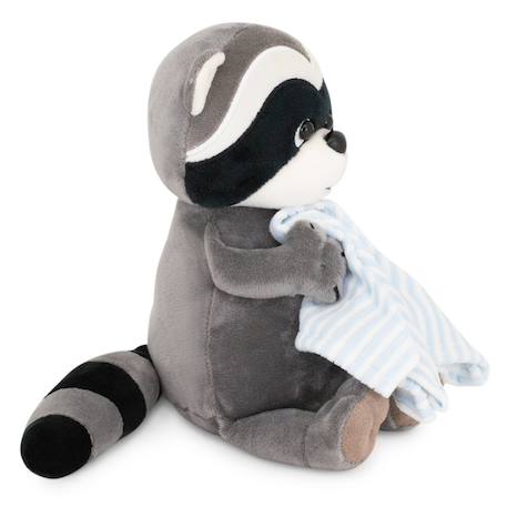 Peluche Raton laveur avec serviette 20cm – Life Collection Grey 2 - vertbaudet enfant 
