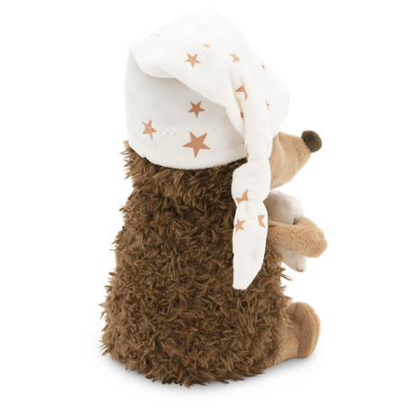 Peluche hérisson avec bonnet de nuit - 20 cm Brown 3 - vertbaudet enfant 