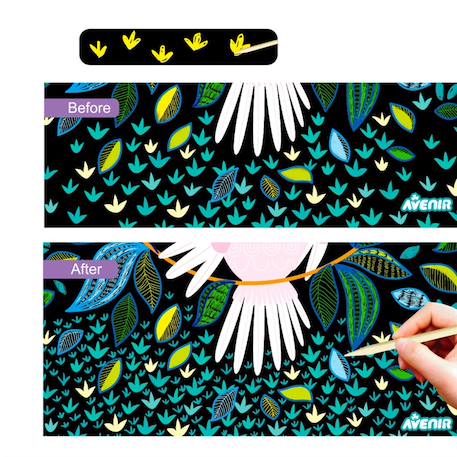 Scratch art - cadre lumineux Multicolor 4 - vertbaudet enfant 