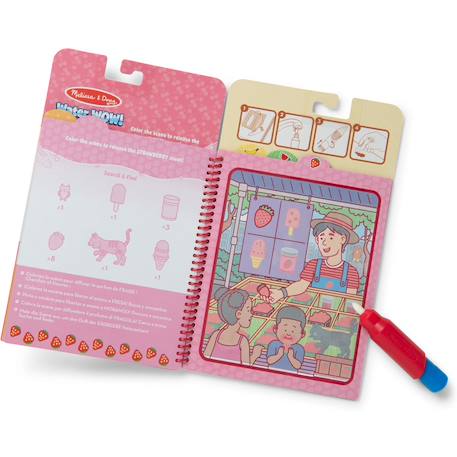 Livre de coloriage pour enfant Water Wow - Fruits Rouge 2 - vertbaudet enfant 