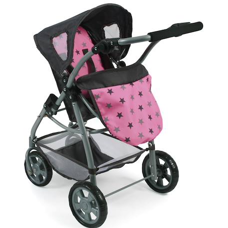 La poussette combinée 3 en 1 emotion 'all in' pour poupons Multicolore+Noir et rose+Rose+Rose et bleu+Rose et gris+Rose fuschia+Violet+Violet étoiles 9 - vertbaudet enfant 
