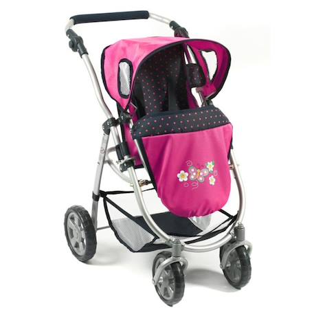 La poussette combinée 3 en 1 emotion 'all in' pour poupons Multicolore+Noir et rose+Rose+Rose et bleu+Rose et gris+Rose fuschia+Violet+Violet étoiles 32 - vertbaudet enfant 