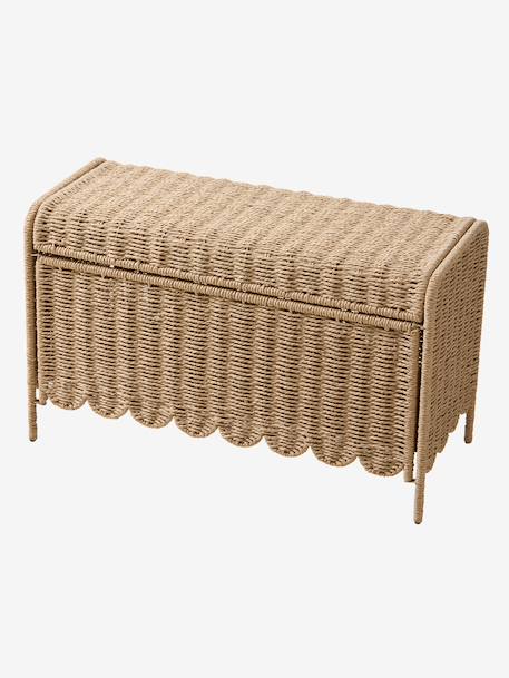 Coffre de rangement Feston pliable beige 3 - vertbaudet enfant 
