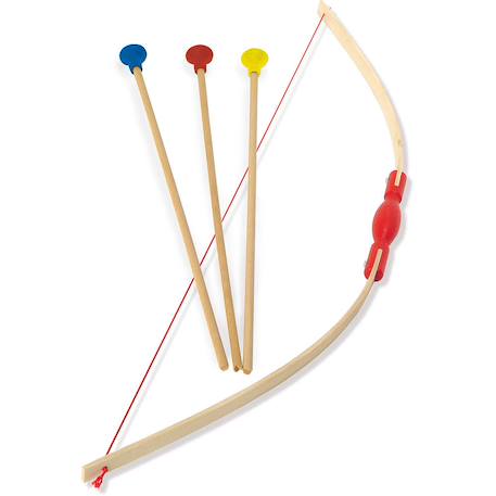 Arc démonté + 3 flèches en boîte cible Beige 2 - vertbaudet enfant 