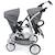 Le buggy tandem vario pour poupons Gris 5 - vertbaudet enfant 