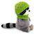 Peluche raton laveur avec bonnet vert 15 cm Grey 2 - vertbaudet enfant 