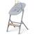 Chaise haute 4 en 1 avec réglage de hauteur et transat Gris+Rose+vert 3 - vertbaudet enfant 
