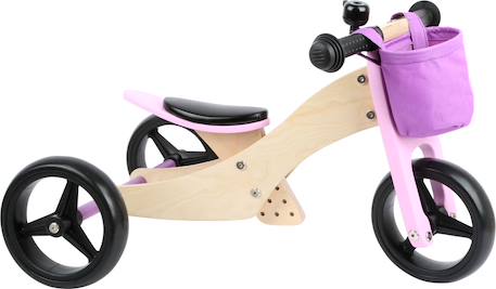 Draisienne tricycle 2 en 1 Rose 1 - vertbaudet enfant 