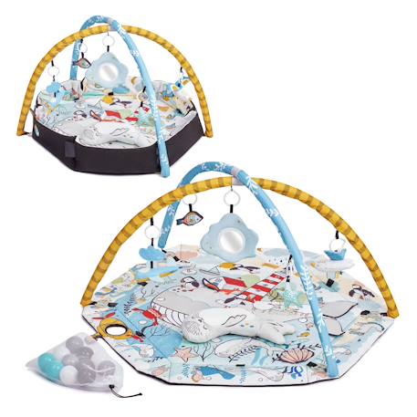 Tapis d’éveil 2 en 1 - tapis sensoriel pour bébé Multicolore 1 - vertbaudet enfant 