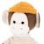 Peluche singe avec bonnet orange 25 cm Brown 4 - vertbaudet enfant 