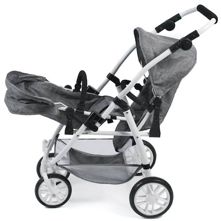 Le buggy tandem vario pour poupons Gris 4 - vertbaudet enfant 