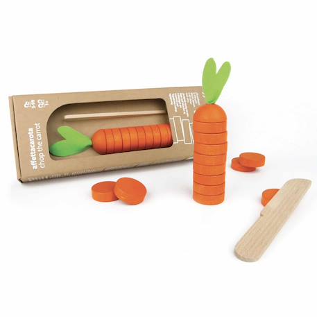 Jeu en bois coupe la carotte Orange 1 - vertbaudet enfant 
