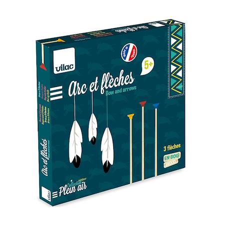 Arc démonté + 3 flèches en boîte cible Beige 1 - vertbaudet enfant 