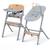 Chaise Haute Évolutive Kinderkraft LIVY 4 en 1 avec Transat Bébé, Assise Réglable, Repose-Pieds Ajustable et Charge 110 kg Gris+Rose+vert 1 - vertbaudet enfant 