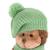 Peluche hérisson avec béret vert 18 cm Brown 4 - vertbaudet enfant 