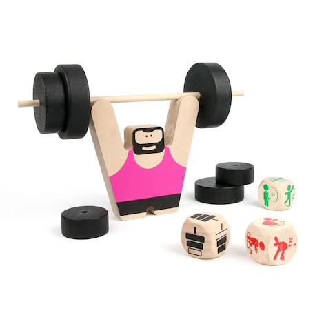 Jeu d'ambiance woody builder Rose 1 - vertbaudet enfant 