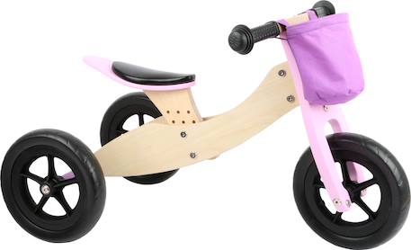 Draisienne tricycle 2 en 1 maxi Rose 1 - vertbaudet enfant 