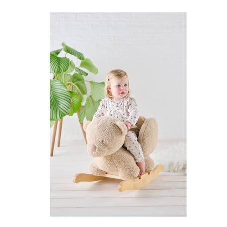 Bascule teddy l'ours beige Beige 2 - vertbaudet enfant 